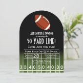 アメリカンフットボールバースデーパーティ招待状 招待状 (スタンド正面)