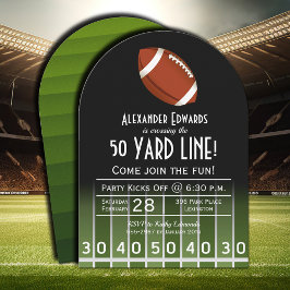 アメリカンフットボールバースデーパーティ招待状 招待状
