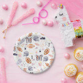 アメリカンフットボールパターン ペーパープレート (パーティー)