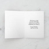 アメリカンフットボールパーソナライズされたブラザー誕生日 カード (内部)