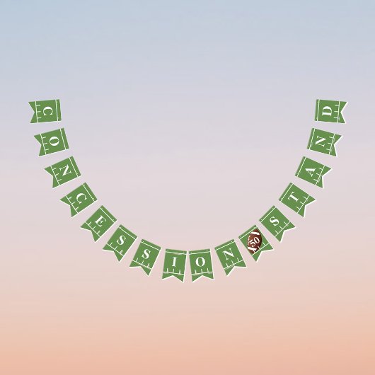 アメリカンフットボールパーティーコンセッションスタンド バンティングフラッグ