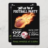 アメリカンフットボールパーティーパーソナライズされた招待状 招待状 (正面/裏面)
