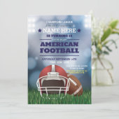 アメリカンフットボールパーティー招待状誕生日招待状 招待状 (スタンド正面)
