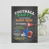 アメリカンフットボールパーティー招待状誕生日招待状 招待状 (スタンド正面)