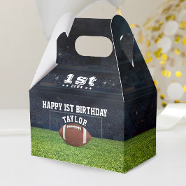 アメリカンフットボールフィールドハッピーファースト誕生日パーティー フェイバーボックス