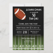 アメリカンフットボールフィールド誕生日 招待状