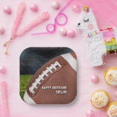 アメリカンフットボールボーイズハッピーバースデーパーティー ペーパープレート (パーティー)