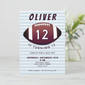 アメリカンフットボールボールスポーツボーイ誕生日 招待状 (スタンド正面)