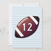 アメリカンフットボールボールスポーツボーイ誕生日 招待状 (裏面)