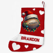 アメリカンフットボールメリーの漫画の名前 スモールクリスマスストッキング (裏面)