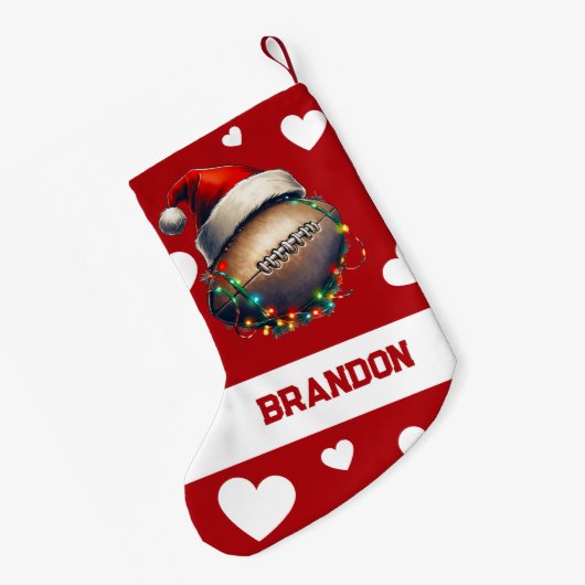 アメリカンフットボールメリーの漫画の名前 スモールクリスマスストッキング (裏面 (吊り時))