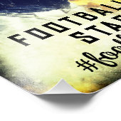 アメリカンフットボールヴィンテージ選手 フォトプリント (角)