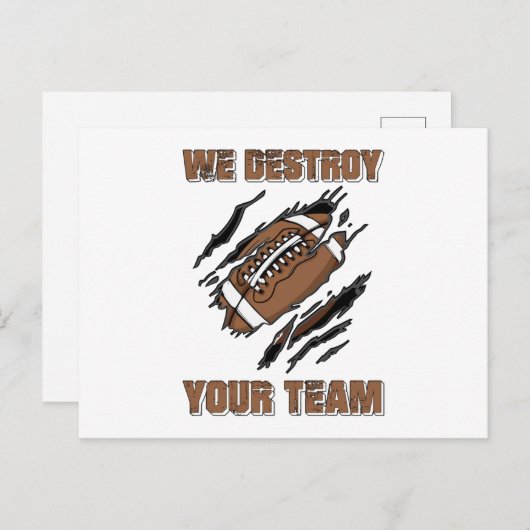 アメリカンフットボール中継チームゲームUSAギフトアイディア ポストカード (正面/裏面)
