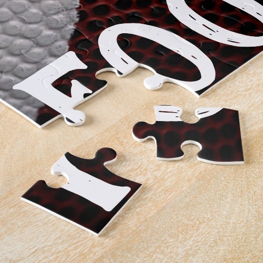 アメリカンフットボール写真クローズアップ ジグソーパズル (側面)