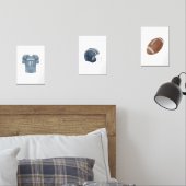 アメリカンフットボール名前をカスタムする子供部屋セット3 (寝室)