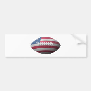 アメリカンフットボール国旗 バンパーステッカー