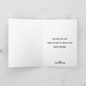 アメリカンフットボール場1歳の誕生日パーティー サンキューカード (内部)