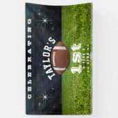 アメリカンフットボール場1歳の誕生日パーティー 横断幕 (縦)