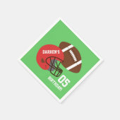 アメリカンフットボール子供の誕生日パーティー用品 スタンダードカクテルナプキン (角)