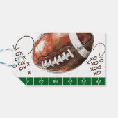 アメリカンフットボール子供の誕生日 ギフトタグ (裏面横)