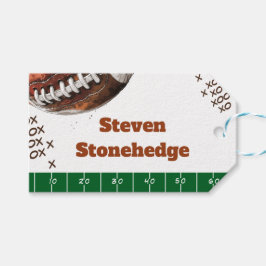 アメリカンフットボール子供の誕生日 ギフトタグ