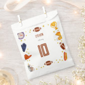 アメリカンフットボール子供の誕生日 フェイバーバッグ (クリップ留めされた状態)