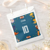 アメリカンフットボール子供の誕生日 フェイバーバッグ (クリップ留めされた状態)