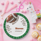 アメリカンフットボール子供の誕生日 ペーパープレート (パーティー)