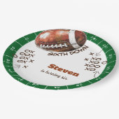 アメリカンフットボール子供の誕生日 ペーパープレート (アングル)