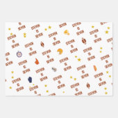 アメリカンフットボール子供の誕生日 ラッピングペーパーシート (正面3)