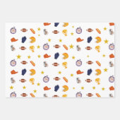 アメリカンフットボール子供の誕生日 ラッピングペーパーシート (正面2)