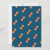 アメリカンフットボール子供の誕生日 招待状 (裏面)