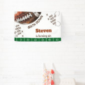 アメリカンフットボール子供の誕生日 横断幕 (インサイチュ)