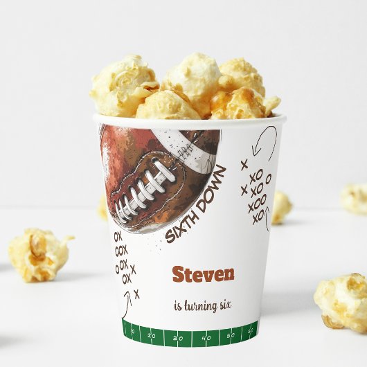 アメリカンフットボール子供の誕生日 紙コップ