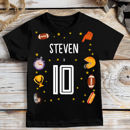 アメリカンフットボール子供の誕生日 Tシャツ