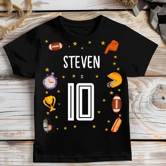 アメリカンフットボール子供の誕生日 Tシャツ