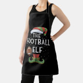 アメリカンフットボール小妖精や小人ファミリーマッチングクリスマス エプロン (インサイチュ)