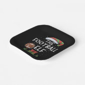 アメリカンフットボール小妖精や小人ファミリーマッチングクリスマス ペーパープレート (傾斜あり)