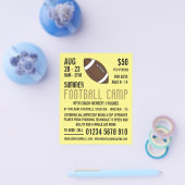 アメリカンフットボール広告キャンプズフライヤー チラシ (シングル)