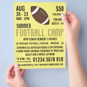 アメリカンフットボール広告キャンプズフライヤー チラシ (手)