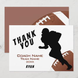 アメリカンフットボール感謝コーチカード サンキューカード