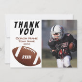 アメリカンフットボール感謝コーチフォトカード サンキューカード (正面)
