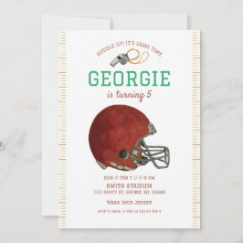 アメリカンフットボール招待状 |サッカーヘルメット 招待状