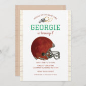 アメリカンフットボール招待状 | フットボールヘルメット 招待状 (正面/裏面)