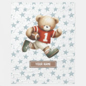 アメリカンフットボール毛布で息子の誕生日プレゼント フリースブランケット (正面)