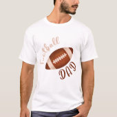 アメリカンフットボール水彩画  Tシャツ (正面)