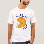アメリカンフットボール水彩画 Tシャツ (正面)