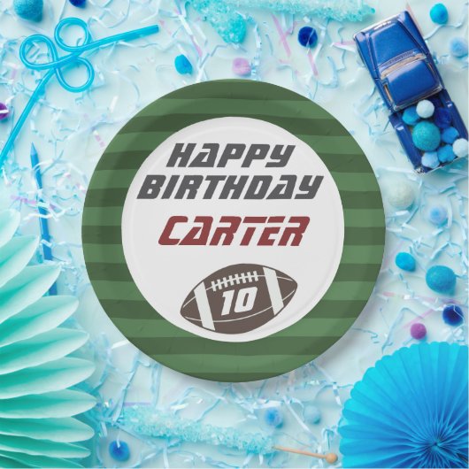 アメリカンフットボール海軍レッド、任意の年齢の誕生日パーティー ペーパープレート (パーティー)