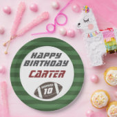 アメリカンフットボール海軍レッド、任意の年齢の誕生日パーティー ペーパープレート (パーティー)