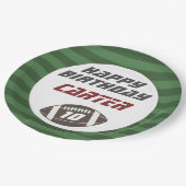 アメリカンフットボール海軍レッド、任意の年齢の誕生日パーティー ペーパープレート (アングル)